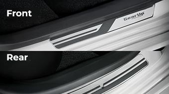 Perodua Bezza Gearup Chrome Scuff Plates - Compact Sedan Car