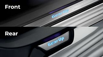 Perodua Bezza Gearup LED Scuff Plates - Compact Sedan Car