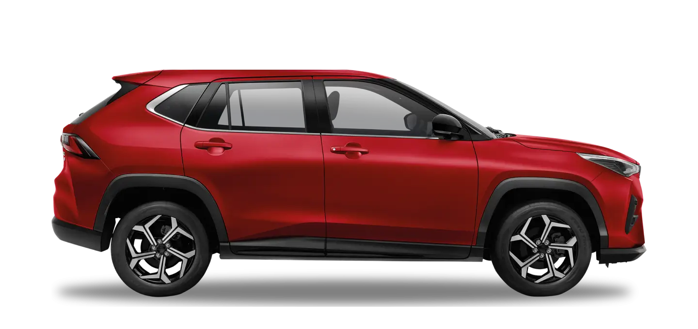 Perodua car three-quarter angle highlighting shape, finish, and stance.