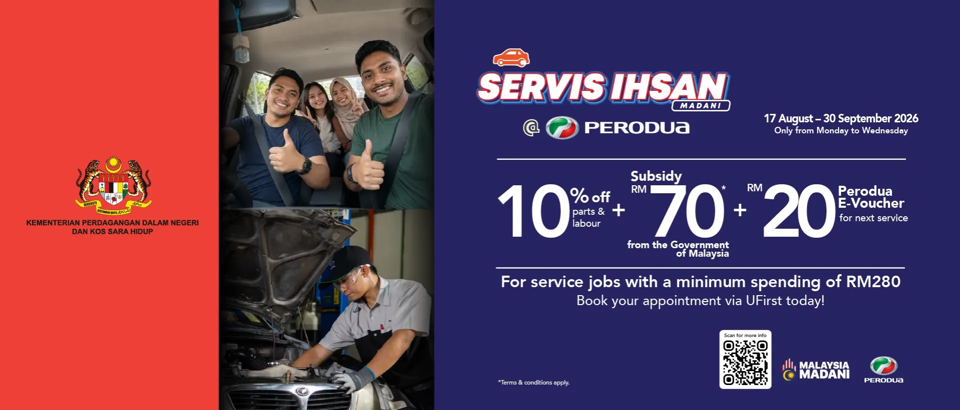 Perodua car in a minimalist studio hero pose for clarity and focus.