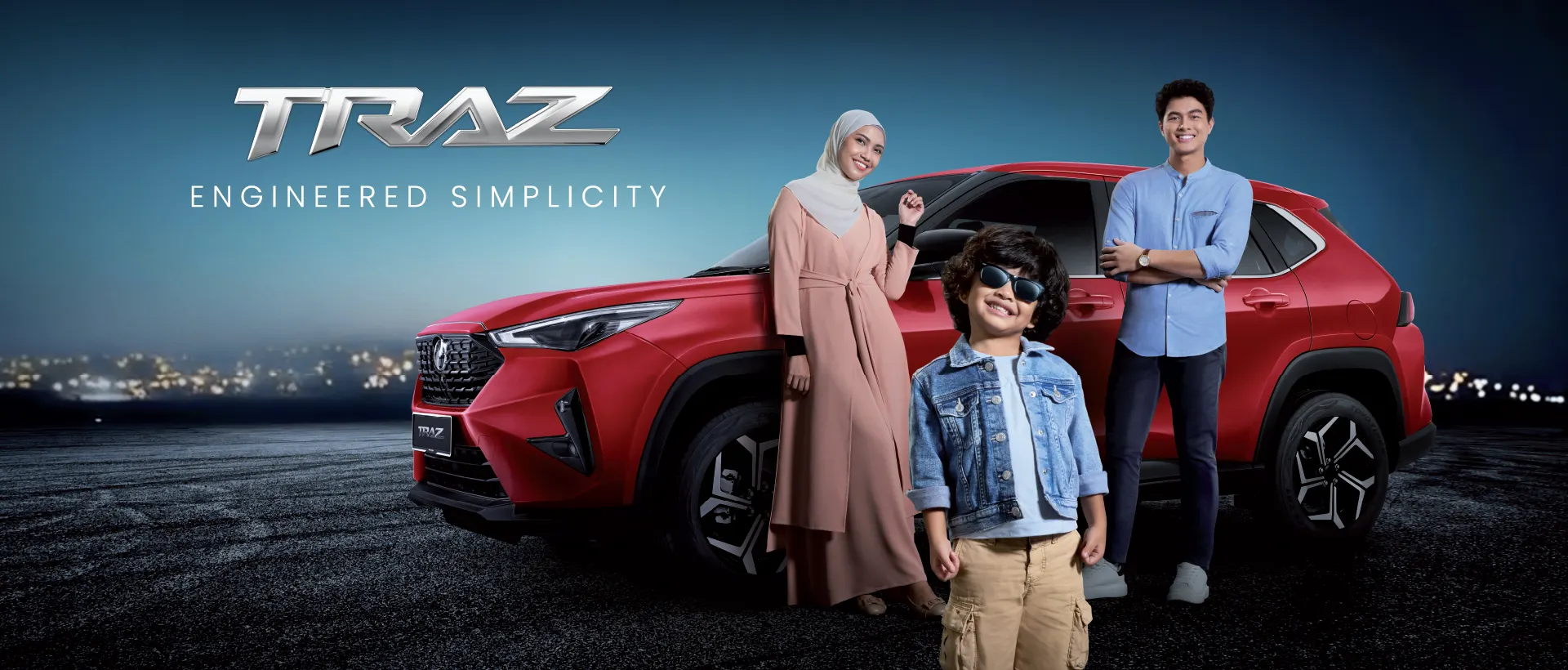 Perodua car in a minimalist studio hero pose for clarity and focus.