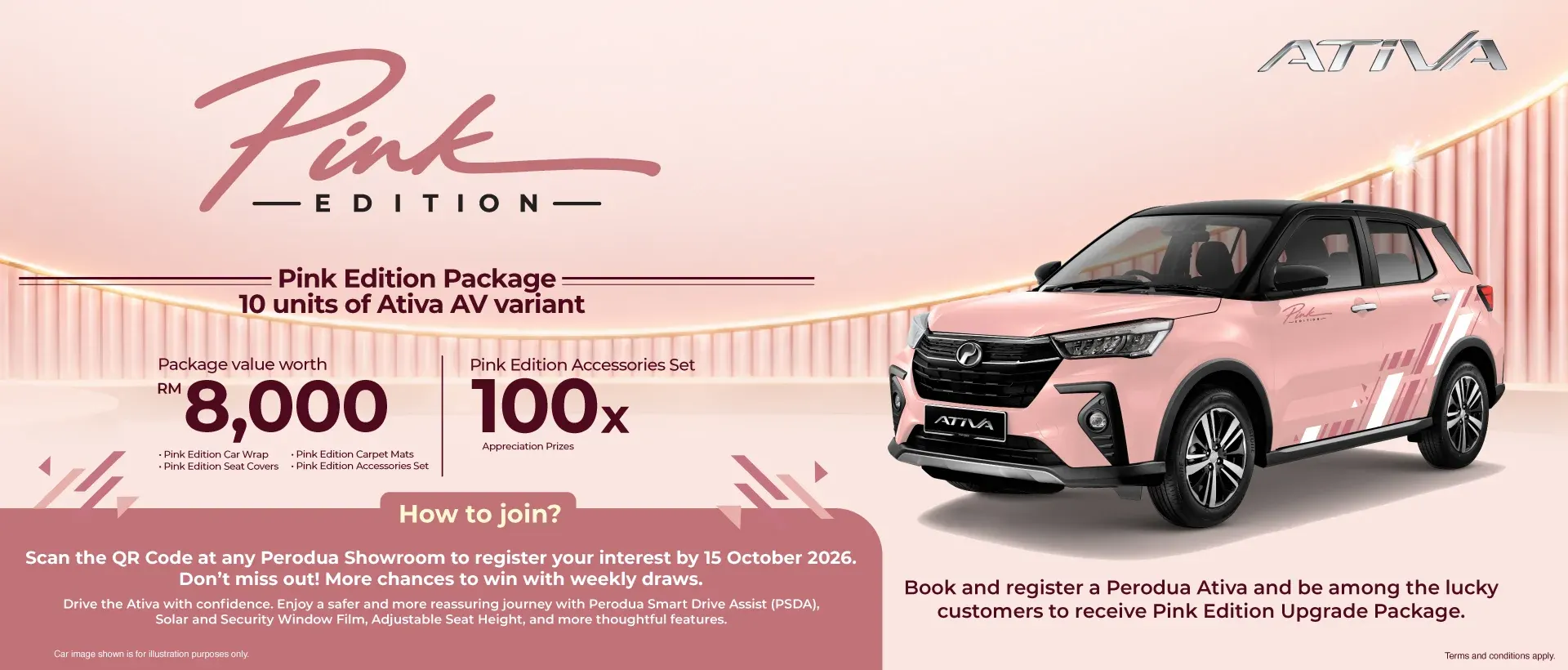Perodua car in a minimalist studio hero pose for clarity and focus.