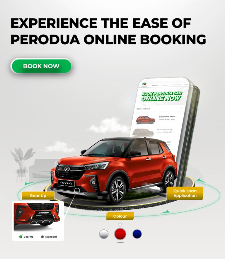 Perodua car in a minimalist studio hero pose for clarity and focus.