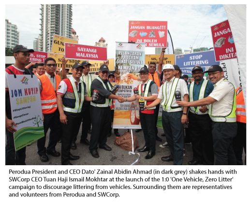 CSR - PERODUA EXTENDS GREEN INITIATIVES TO ALL MALAYSIANS THROUGH ANTI-LITTERING CAMPAIGN