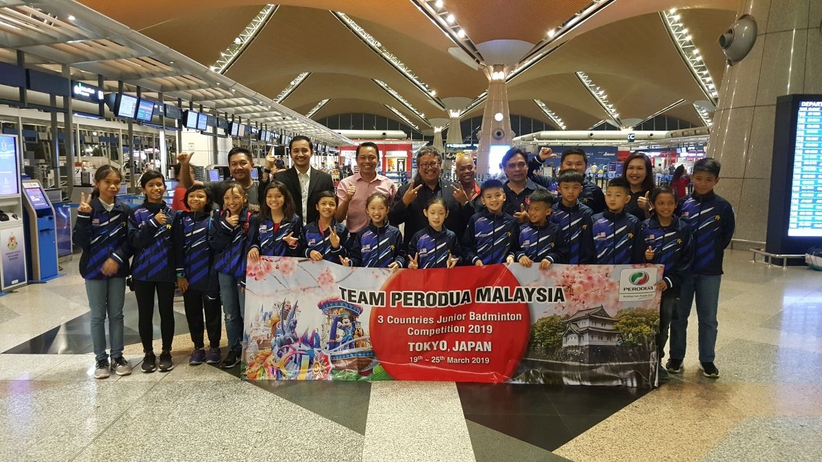 CSR - PERODUA FLIES 15 STUDENT ATHLETES TO TOKYO FOR INAUGURAL TRI-COUNTRY JUNIOR BADMINTON COMPETITION