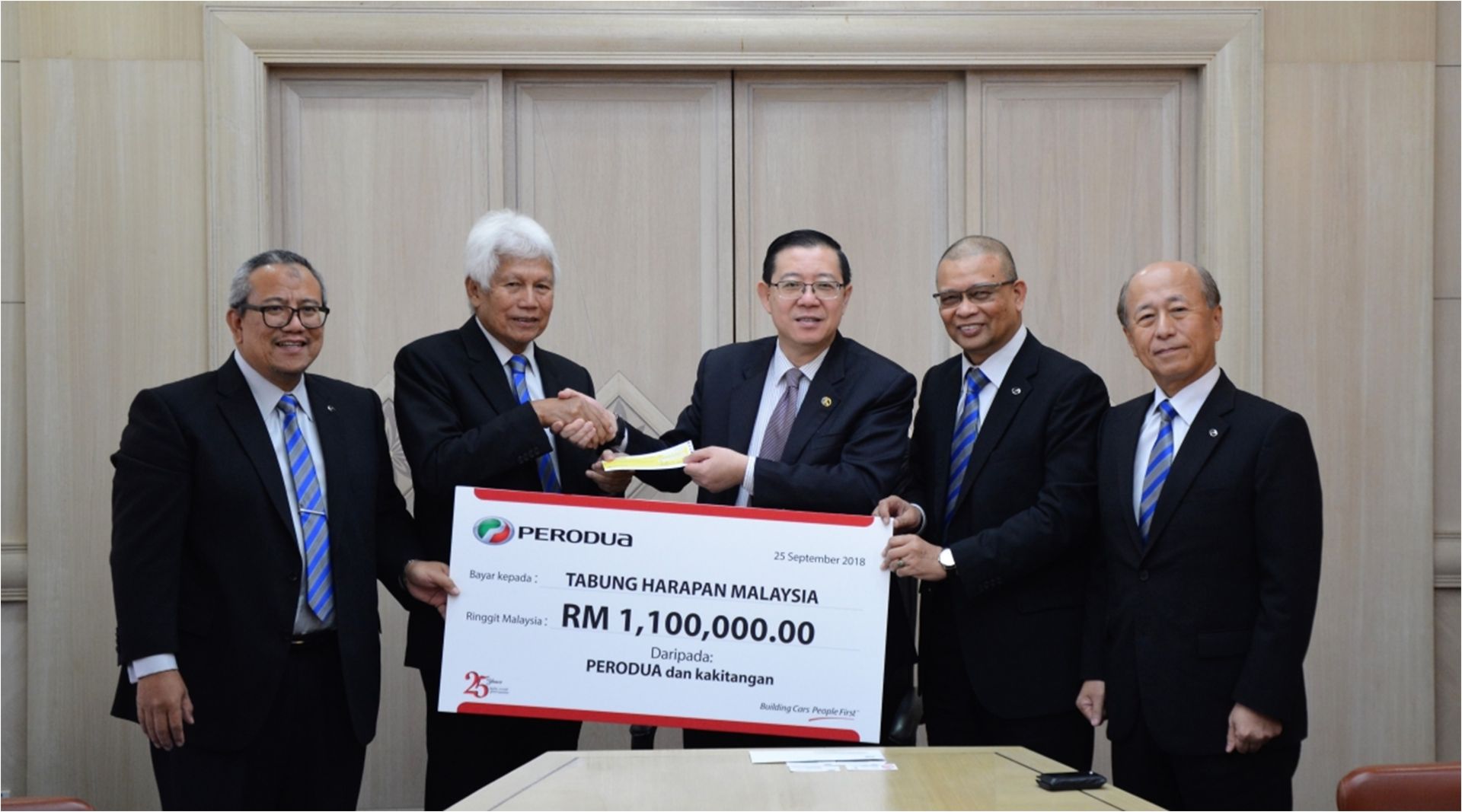 CSR - PERODUA COMMUNITY CONTRIBUTES RM1.1 MILLION TO TABUNG HARAPAN MALAYSIA