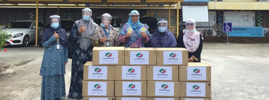 Perodua contributes over 5,000 self-made face shields to Hulu Selangor schools