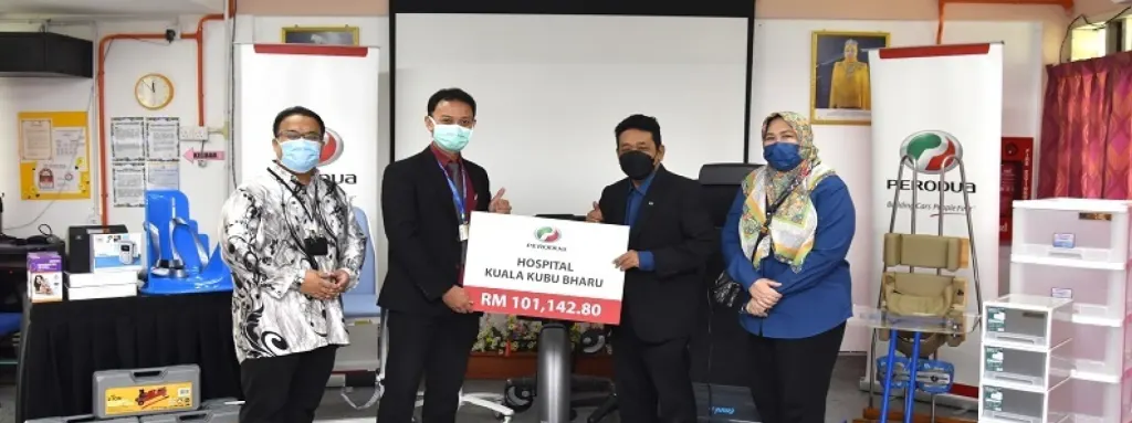 Perodua contributes to two more public hospitals with the latest amounting to RM151,000