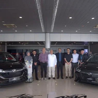 Perodua front seats with supportive bolstering shown clearly.