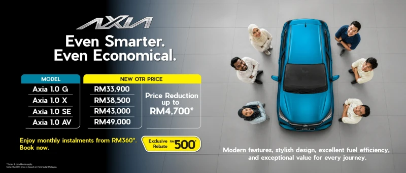 Perodua homepage promotional banner