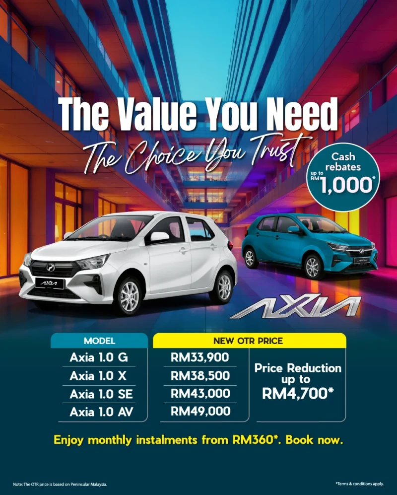Perodua homepage promotional banner