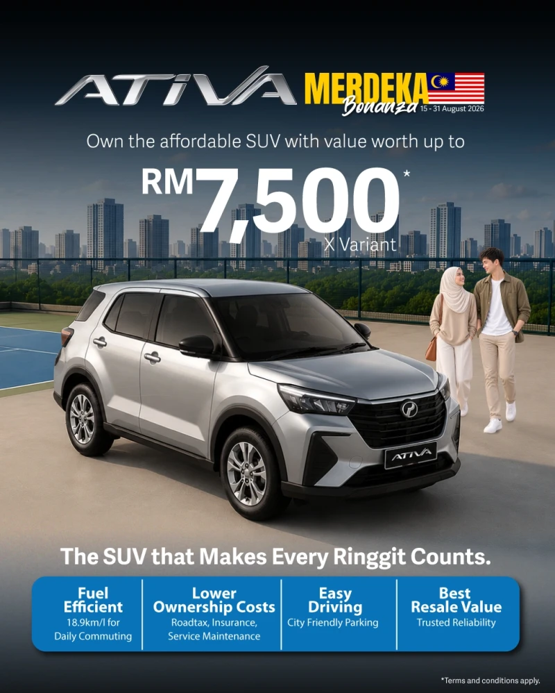 Perodua homepage promotional banner