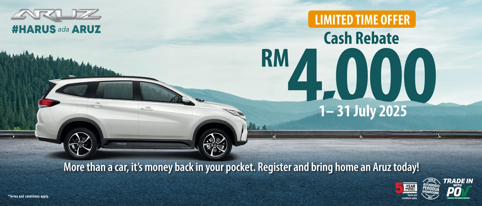 June Sale campaign Aruz 2025 | Perodua