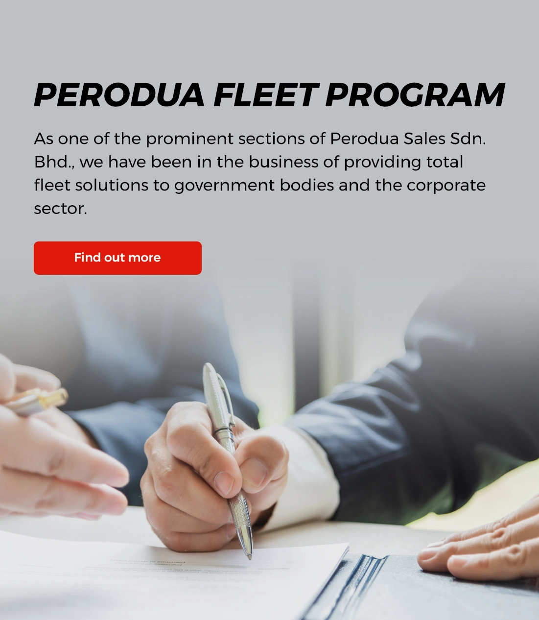Fleet banner | Perodua