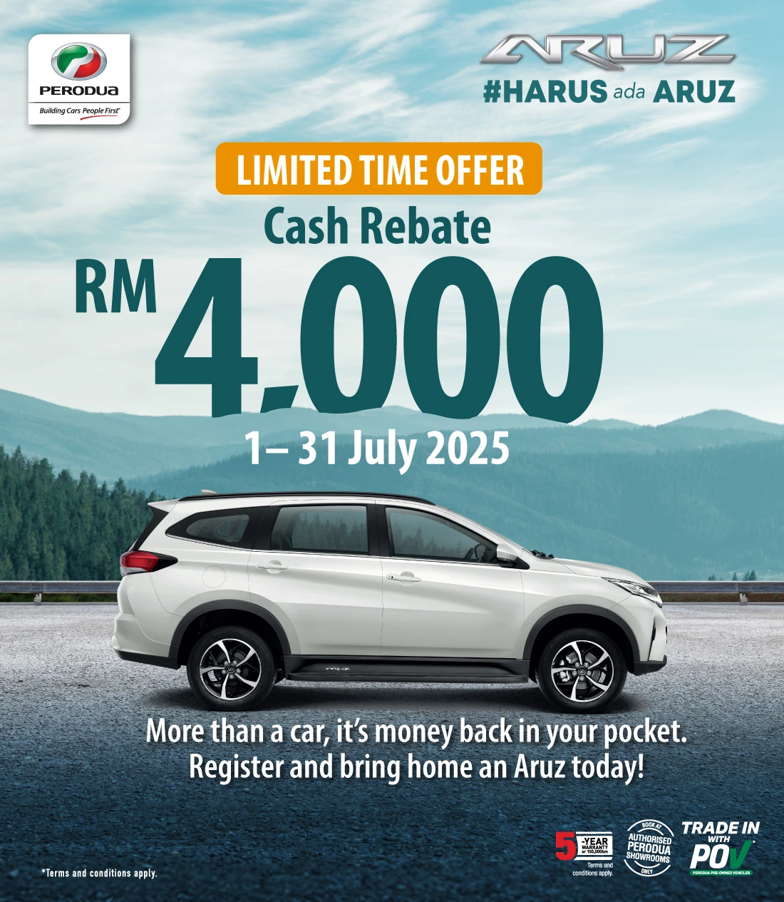 June Sale campaign Aruz 2025 | Perodua