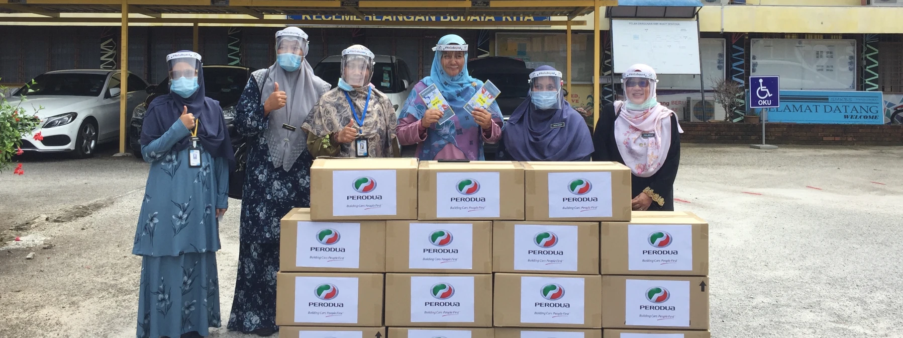 Perodua contributes over 5,000 self-made face shields to Hulu Selangor schools