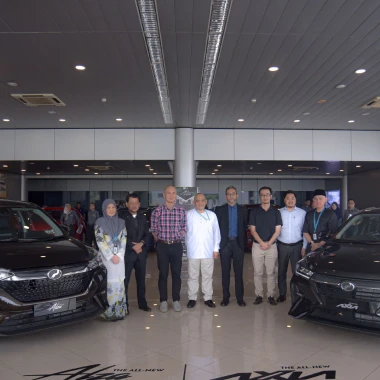Perodua front seats with supportive bolstering shown clearly.